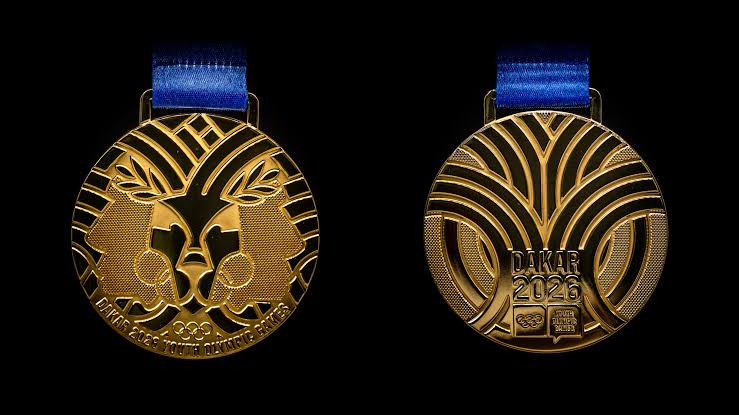 The official Dakar 2026 Youth Olympic Games medals