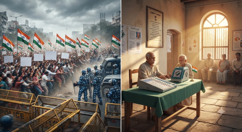 Electoral Anxiety, Street Protests, and the Battle for India’s Democratic Narrative