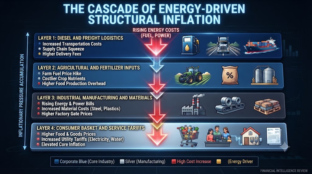 The Cascade of Energy Driven Structural Inflation