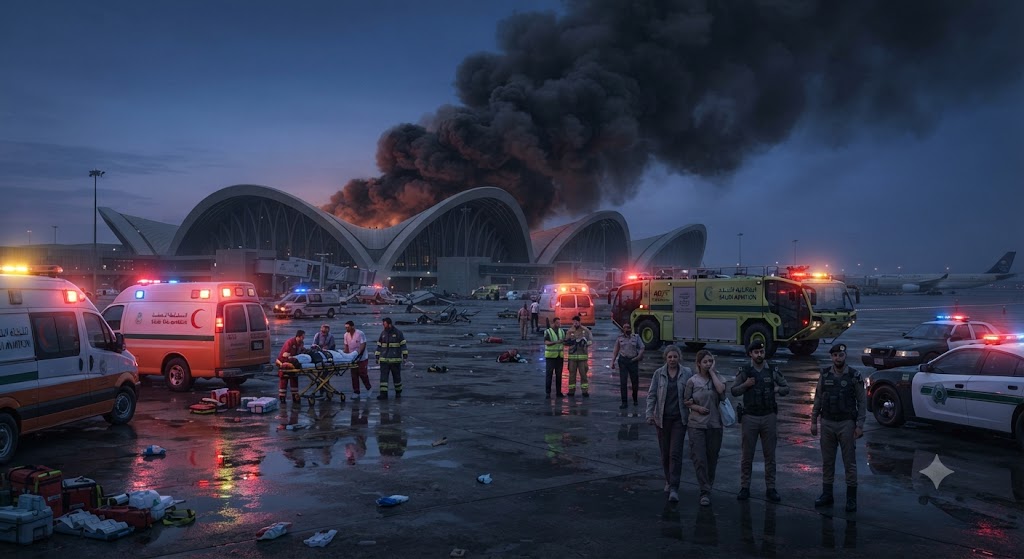World Leaders Condemn Deadliest Houthi Attack on Riyadh Airport in a Decade